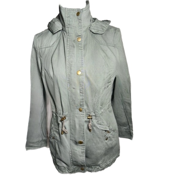 Style & Co. Jackets & Blazers - Style & Co. Women's Utility Jacket in Light Gray